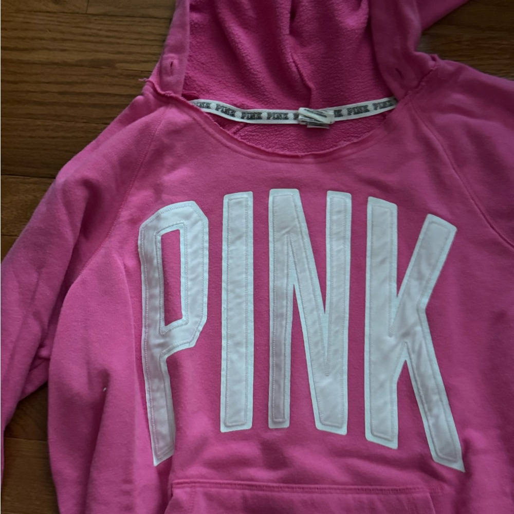 Victoria's Secret Pink Light Weight Hoodie in Hot Pink